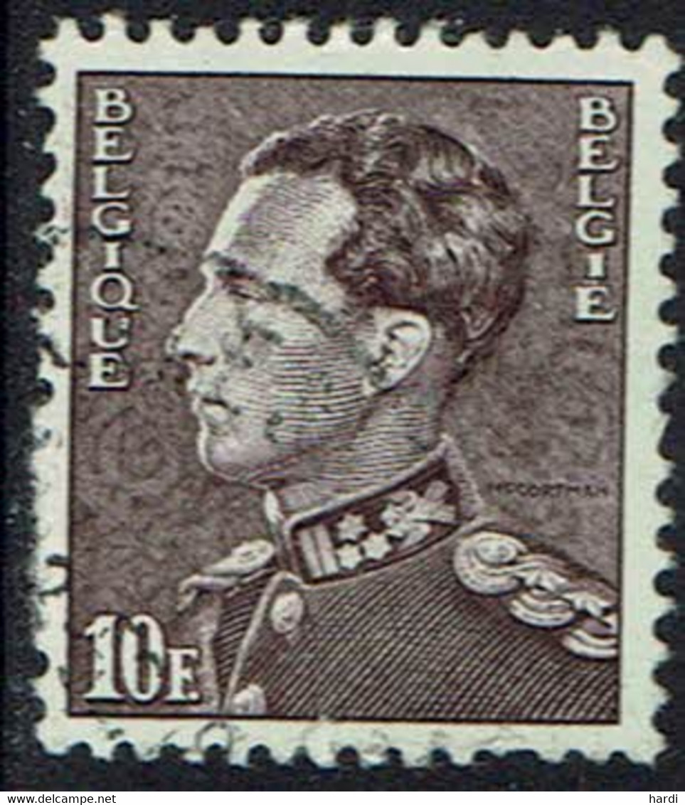 Belgien 1936, MiNr 430xb, Gestempelt - 1934-1935 Leopold III