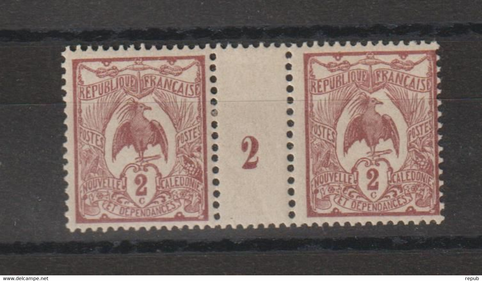 Nlle Calédonie 1905-7 Millésime Type Cagou  89 Charnière Sur Pont MH - Unused Stamps