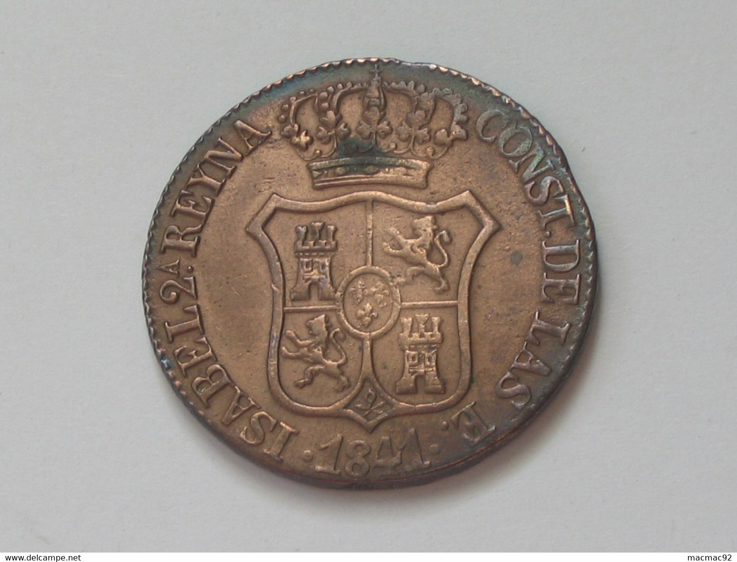ESPAGNE - CATALOGNE - 6 QUARTOS 1841   **** EN ACHAT IMMEDIAT   ****   Très Belle Monnaie !!!!! - Münzen Der Provinzen