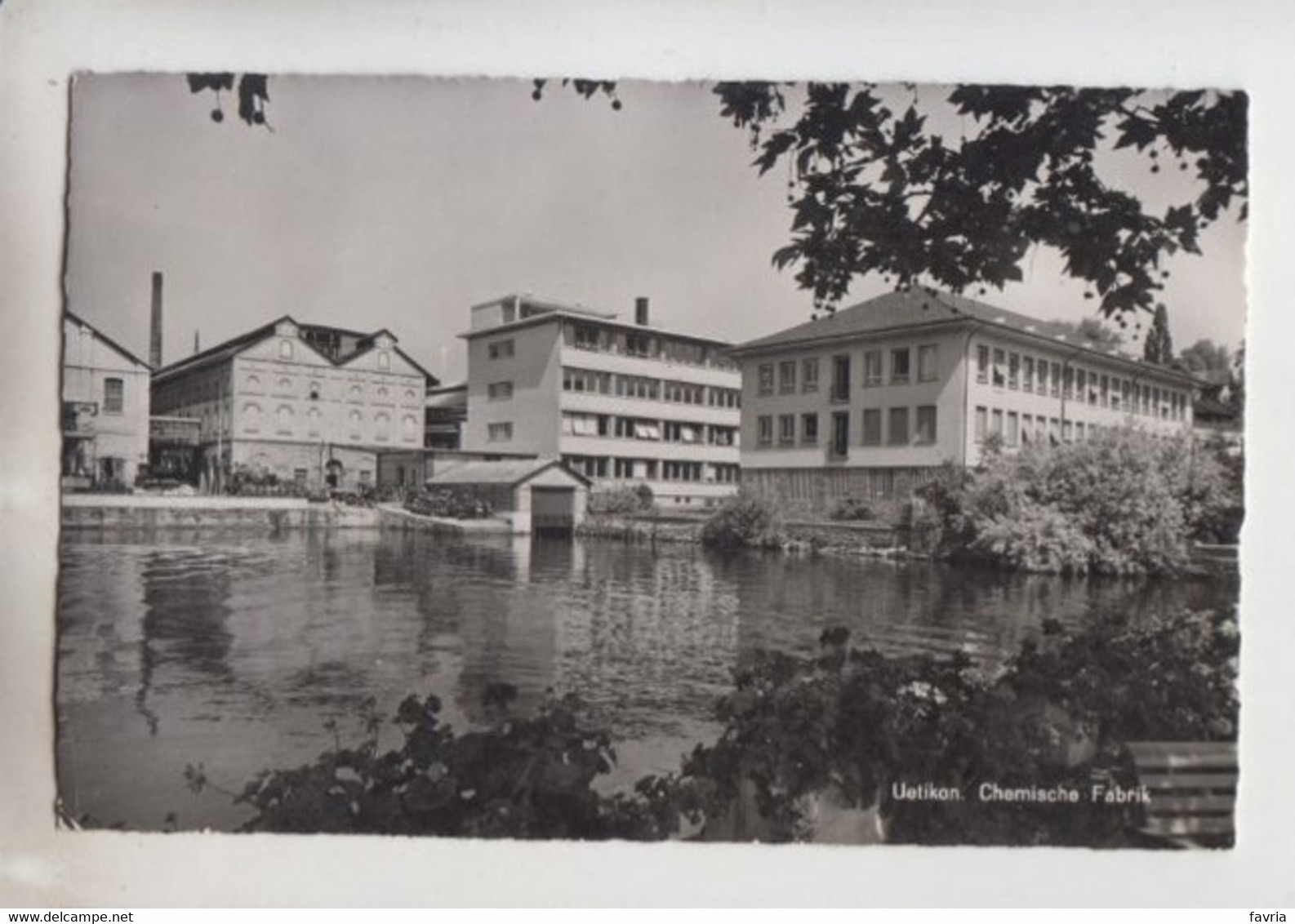 UETIKON - CHEMISCHE  Fabrik Cartolina Viaggiata  5-11-1963 - ( Cart. 681 ) - Uetikon Am See