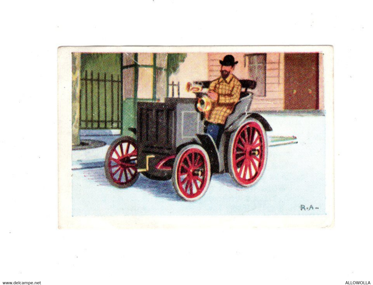 13544" L'AUTOMOBILE-VIGNETTE N° 1-LE CHOCOLAT TOBLER-SERIE N°1 " Cm 4,0 X 6,0 - Other & Unclassified