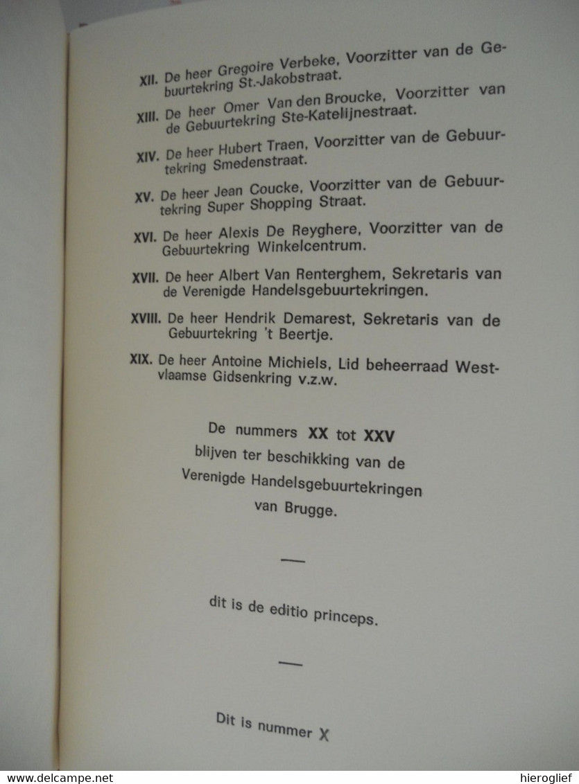 BERTJE VAN BRUGGE door Hendrik Demarest 't beertje van de loge luxe exemplaar Nr. X met opdracht + gesigneerd