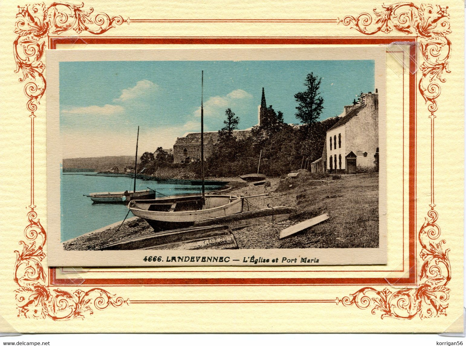 ENV DE CROZON ** LANDEVENNEC **  L EGLISE ET  PORT MARIA  **  COLL RIVIERE BUREAU ** - Landévennec