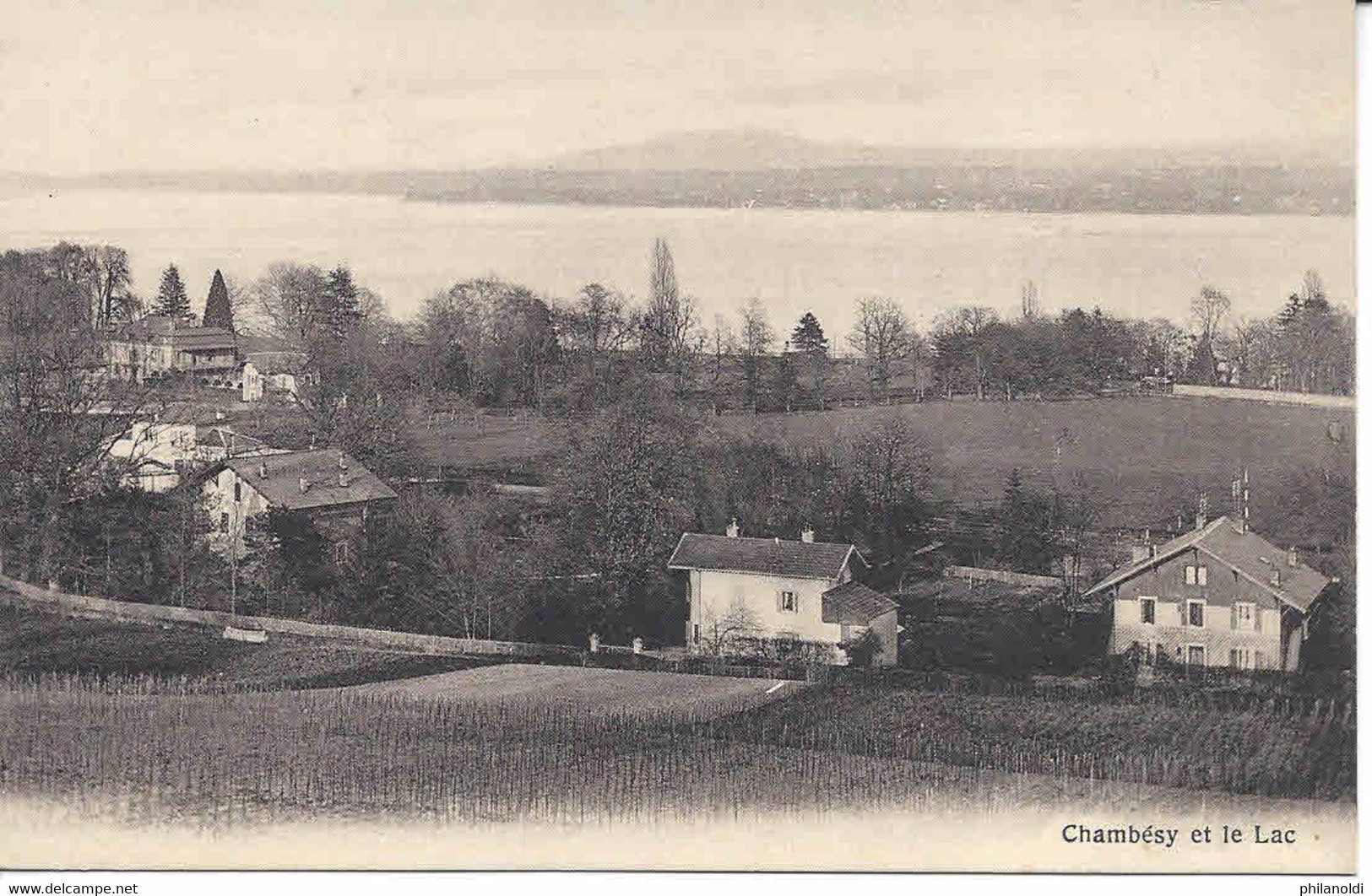 Chambésy Et Le Lac. Non Circulée - Pregny-Chambésy