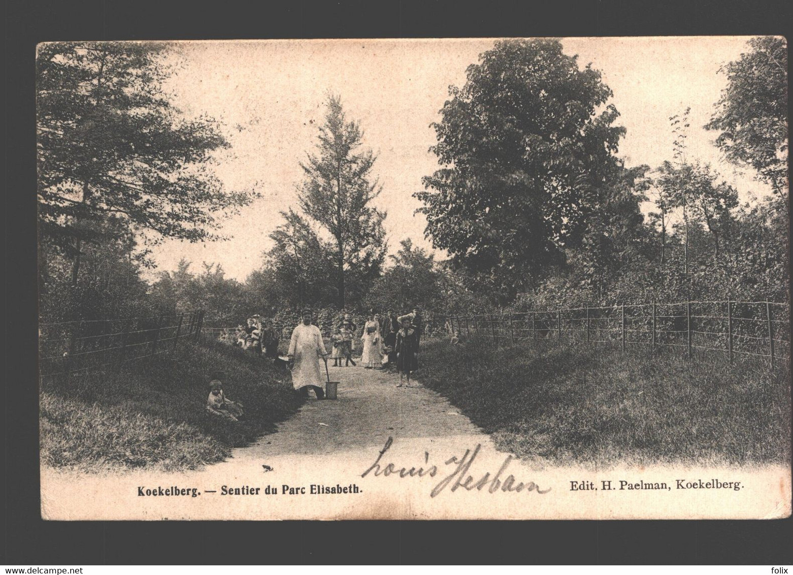 Koekelberg - Sentier Du Parc Elisabeth - Geanimeerd - 1904 - Koekelberg