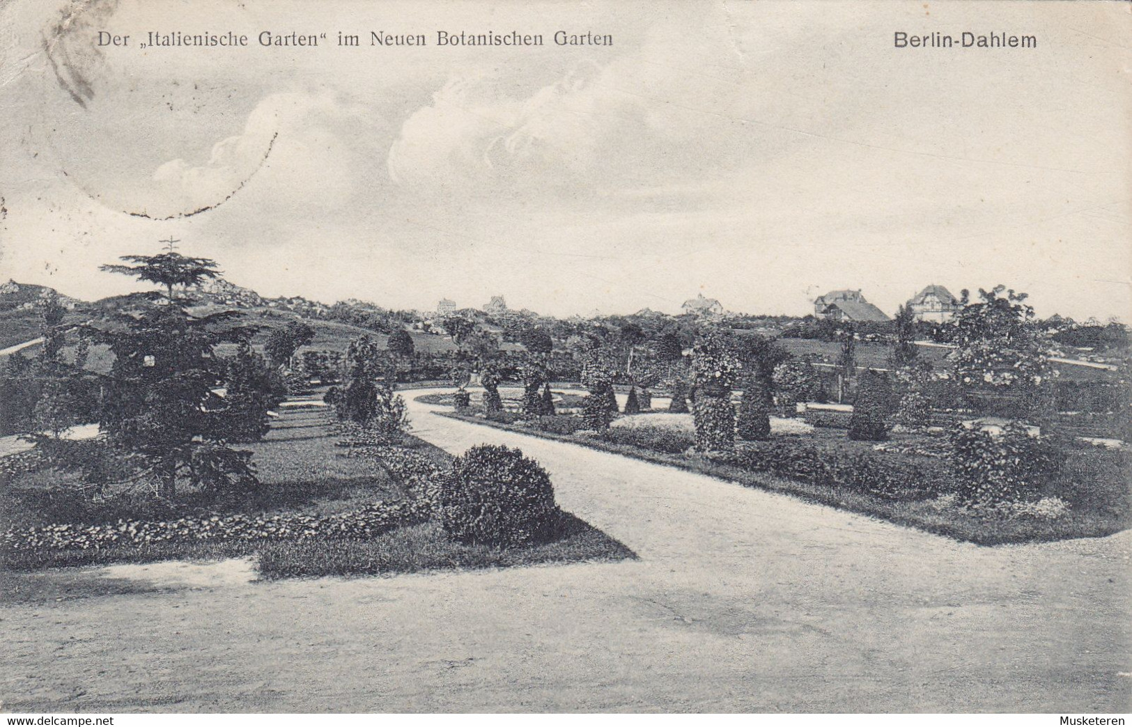 Deutsches Reich PPC Berlin-Dahlem 'Italienische Garten' Im Neuen Botanischen Garten BERLIN (Lichterfelde) 1921 Sweden - Dahlem