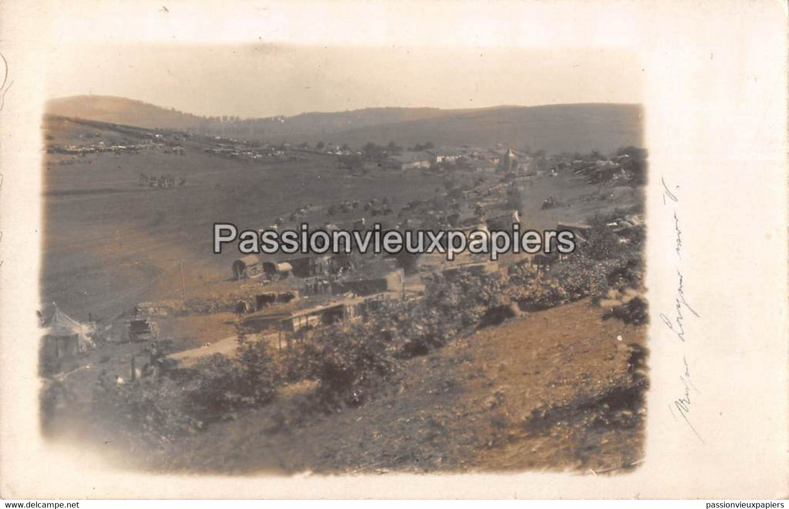 CARTE PHOTO ALLEMANDE MOIREY   LAGER CAMPEMENT  (Crépion Flabas) - Autres & Non Classés