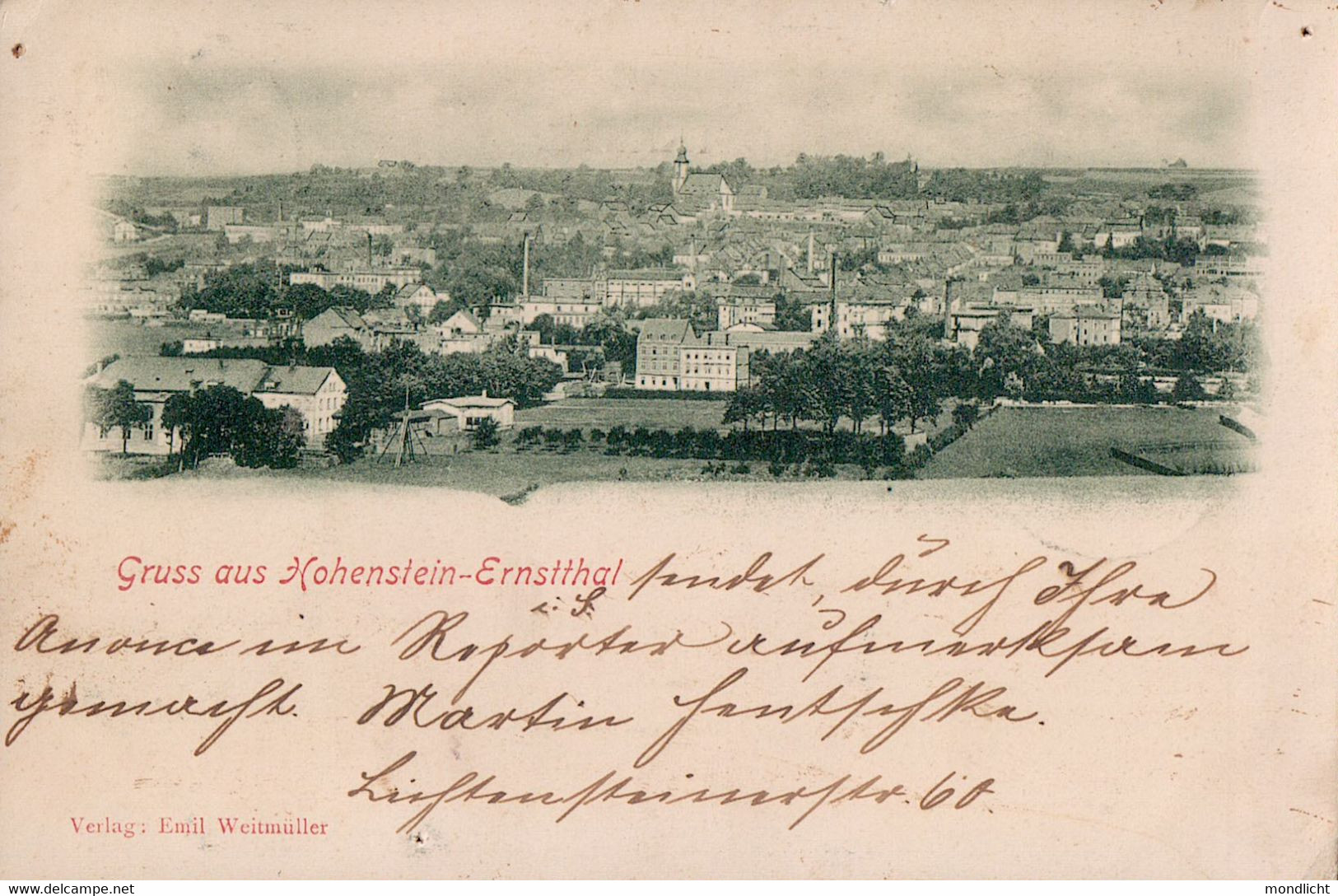 Gruss Aus Hohenstein-Ernstthal, 1900. - Hohenstein-Ernstthal