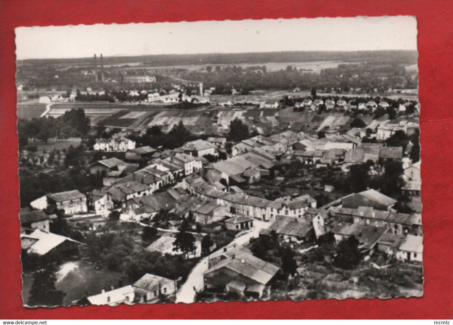 CPSM Grand Format - En Avion Au Dessus De ... 2. Vincey  -(Vosges) - Vincey