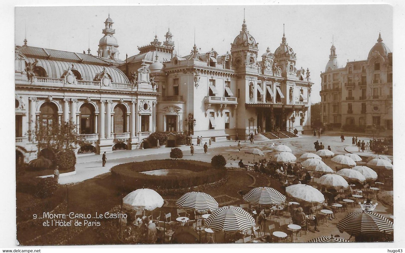 MONTE CARLO - N° 9 - HOTEL DE PARIS ET CASINO - CPA NON VOYAGEE - Cafés & Restaurants