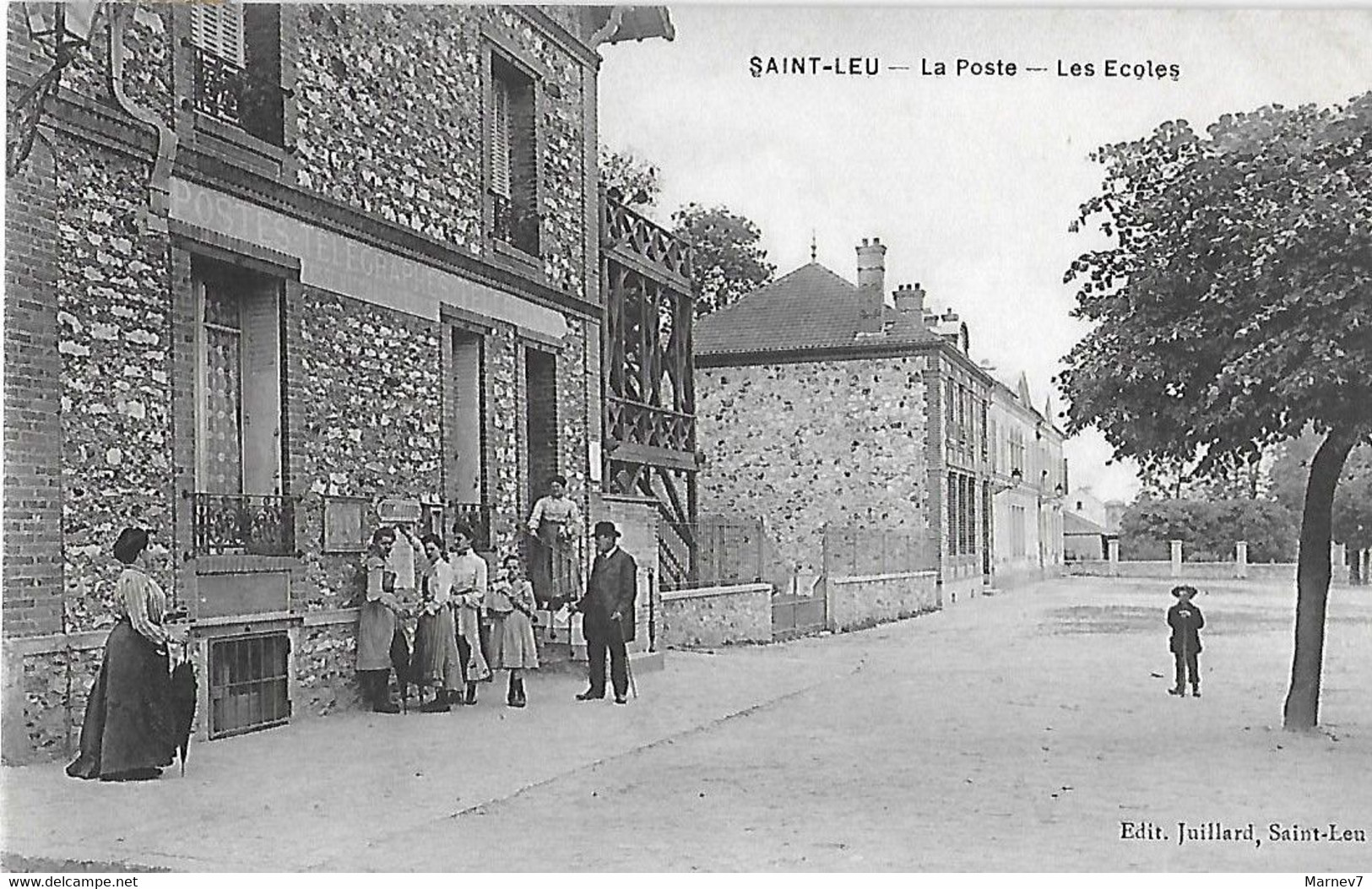 95 Val D'Oise - Seine Et Oise -  Saint LEU TAVERNY -  La Forêt - Cad St Leu Taverny 1908 - La Poste - Les écoles - - Saint Leu La Foret