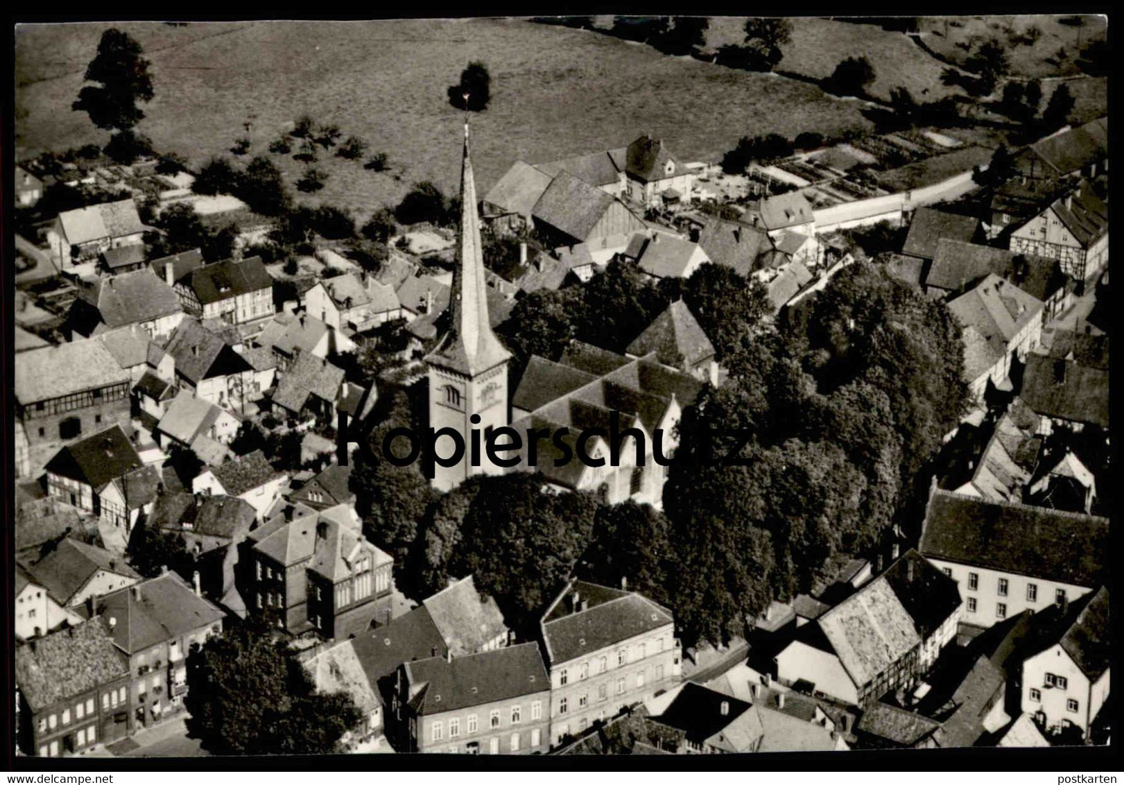 ÄLTERE POSTKARTE BRAKEL LUFTBILD KATH. PFARRKIRCHE ST. MICHAEL Kirche Höxter Church église Ansichtskarte Postcard Cpa AK - Brakel