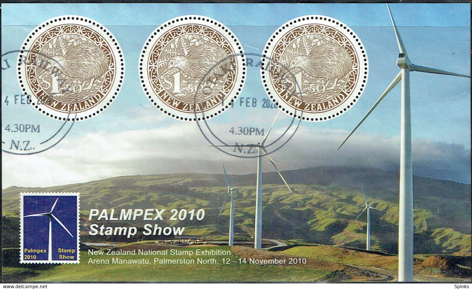 NEW ZEALAND 2010 Palmpex Stamp Show Miniature Sheet U - Used Stamps