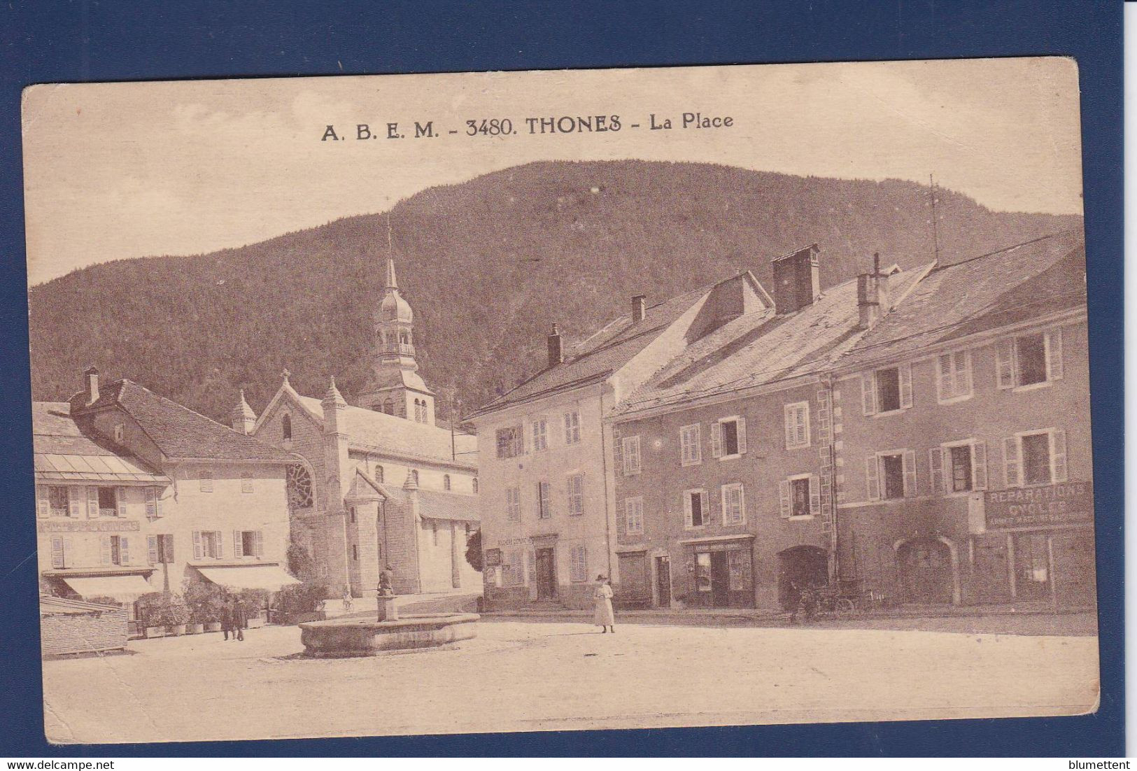CPA [74] Haute Savoie > Thônes écrite - Thônes
