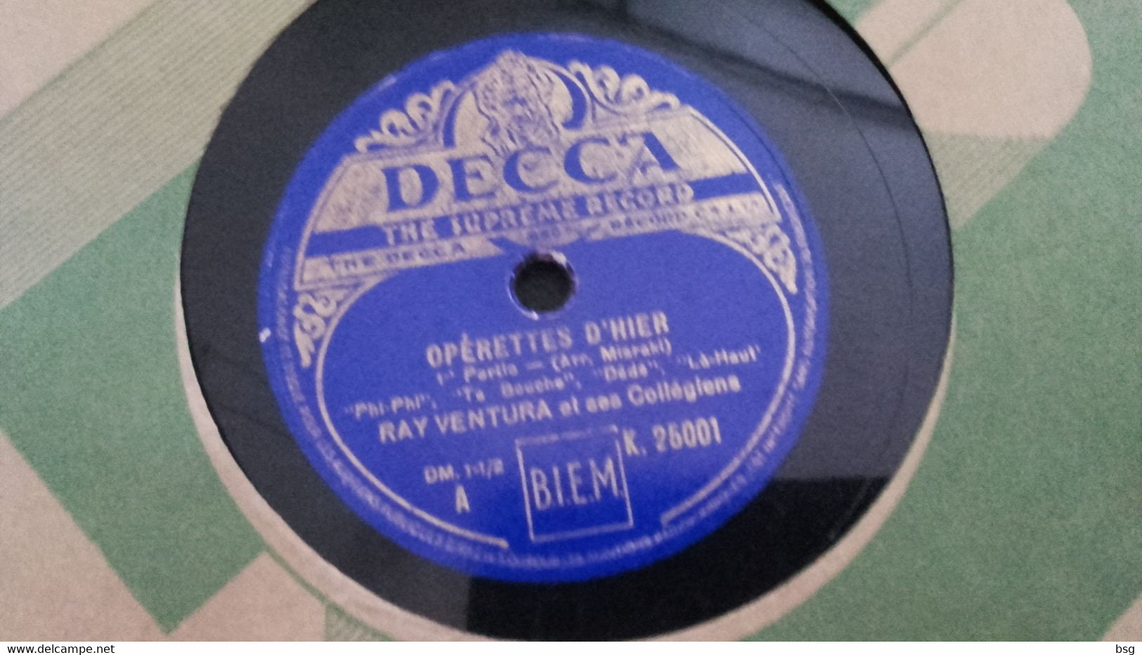 Grand 78T Chanson - Ray Ventura Et Ses Collégiens - 78 Rpm - Gramophone Records