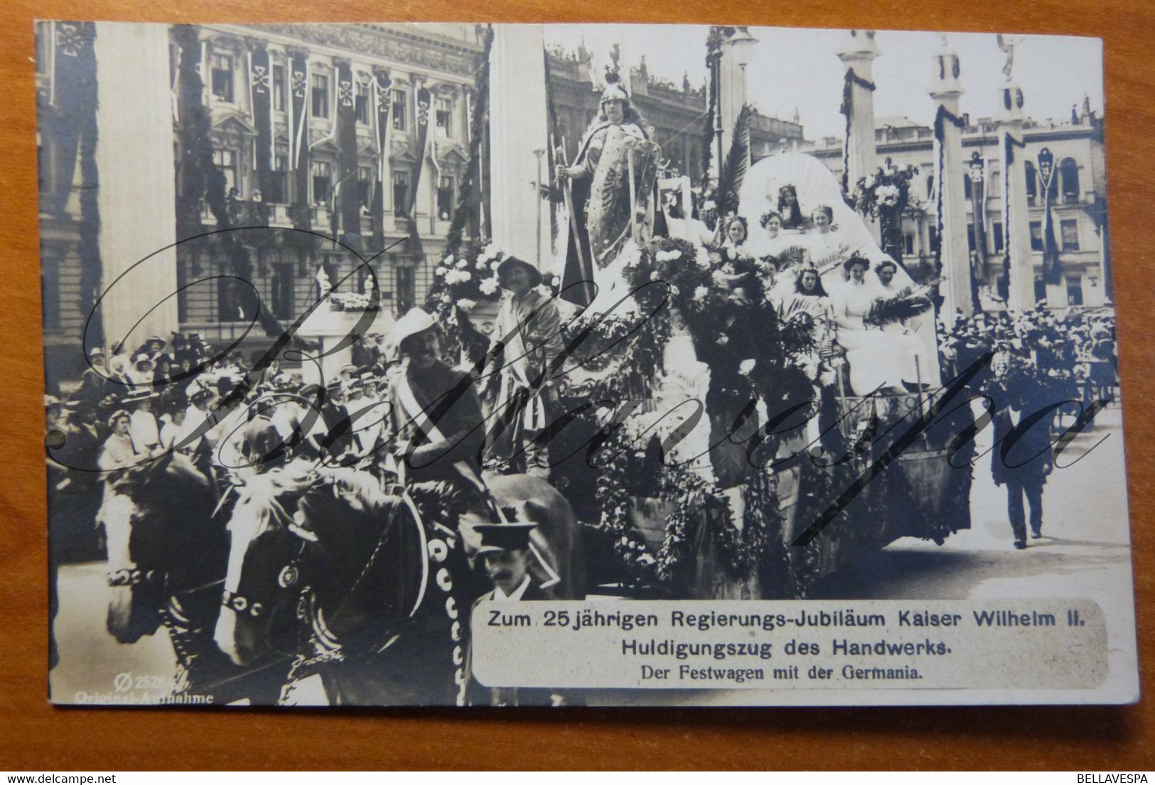 25 Jährigen Regierungs-Jubilaum KAISER WILHELM II - Germany.Festwagen Mit Der Germania.RPPC - Politicians & Soldiers