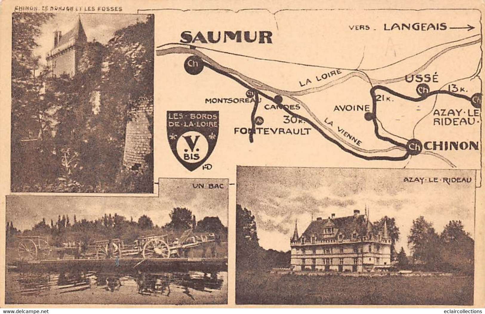 Amboise         37       Les Bords De La Loire. Saumur. Chinon    V Bis      (voir Scan) - Amboise