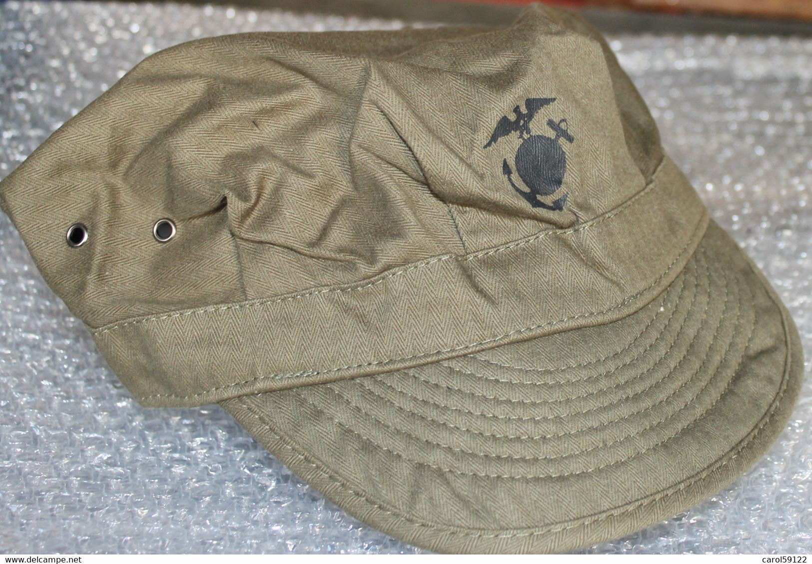 Reproduction De Casquette USMC Navy - Casques & Coiffures