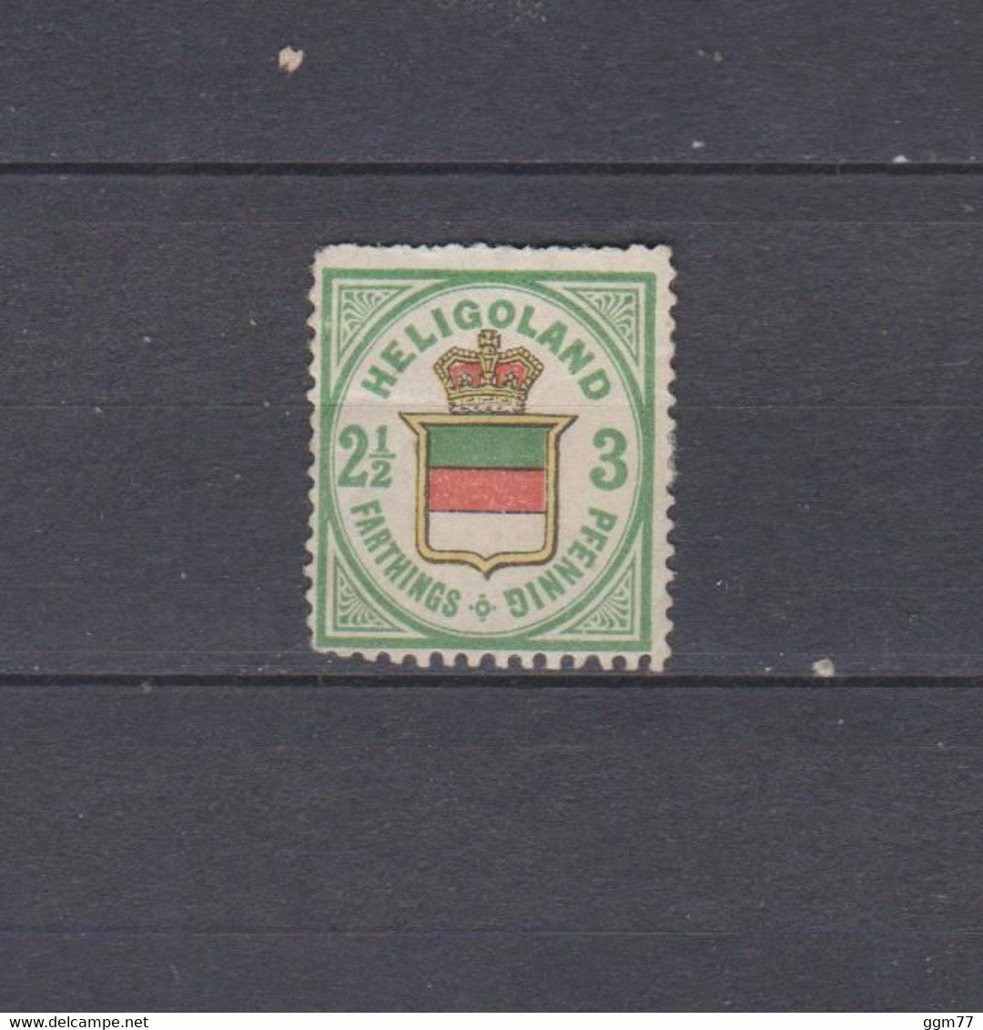 N° 16 TIMBRE HELIGOLAND NEUF* DE 1876       Cote : 250 € - Heligoland