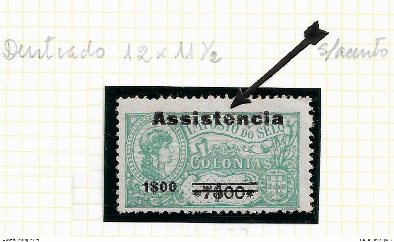 ST. THOMAS And PRINCE STAMP - 1946 Tax Stamps Overprinted "Assistência" & Surcharged Md#9 MH (LSTM#86) - Portuguese Guinea