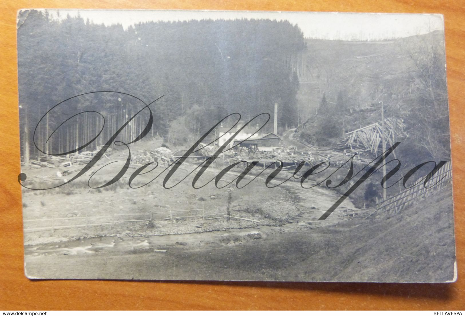 Unkown Photo Foto -real Picture Post Card-RPPC-Lumberlogging Houtzagerij. Verzonden Sended 1926 -Ardennes? Wallonie ?Be? - Métiers