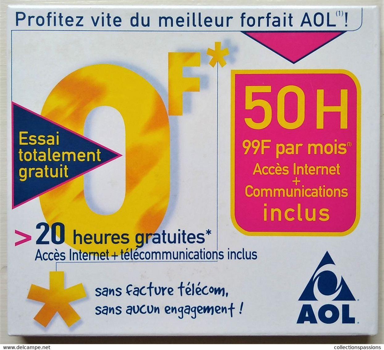 - Kit De Connexion Internet - AOL - Envoyé Par La Poste - - Kit Di Connessione A  Internet