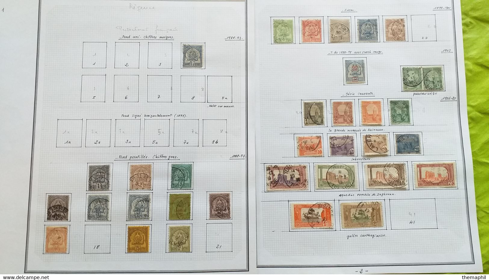 Lots TH 687 TUNISIE Collection Neufs X Et Obl - Verzamelingen (in Albums)