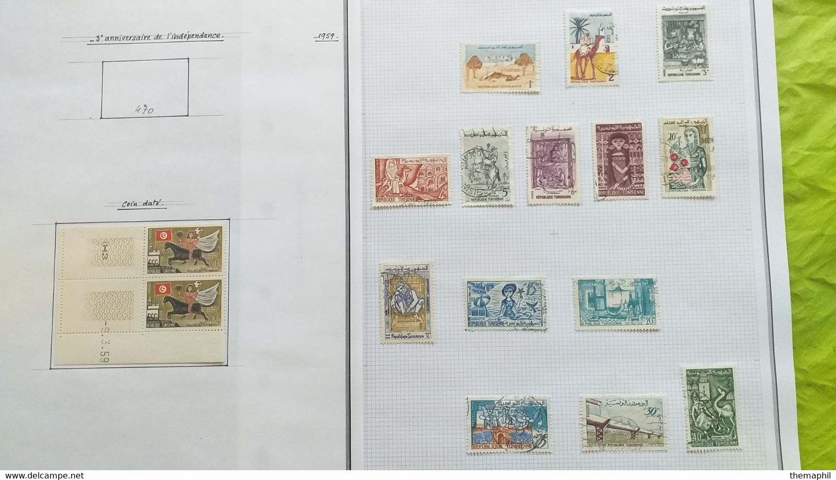 lots TH 687 TUNISIE collection neufs x et obl