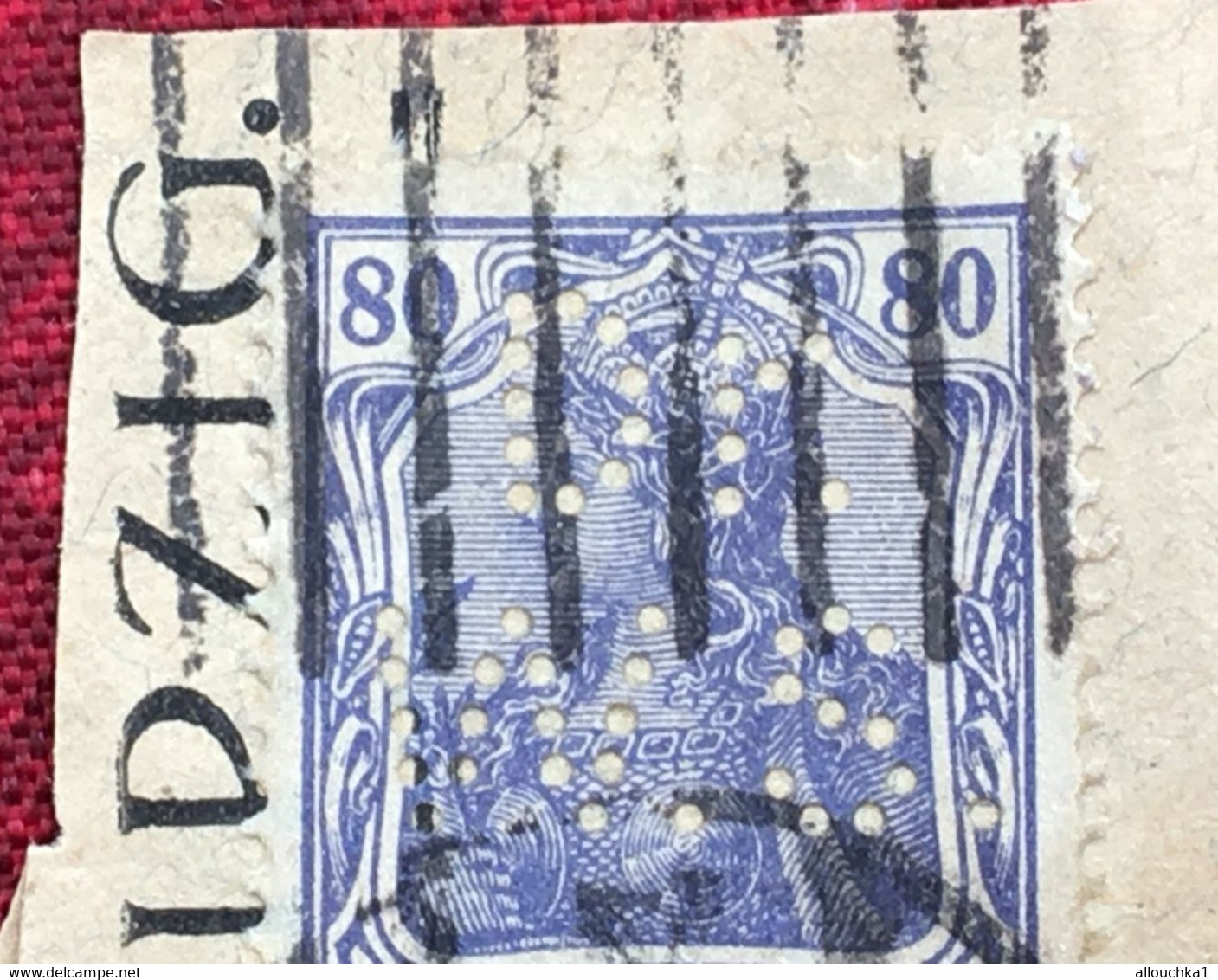 Deutsches Reich Post Timbres Perforé,Perforés,Perfin Perfins,Perforatis,Perforado,Perforated,Perforata,Durchlöche. - Perfins