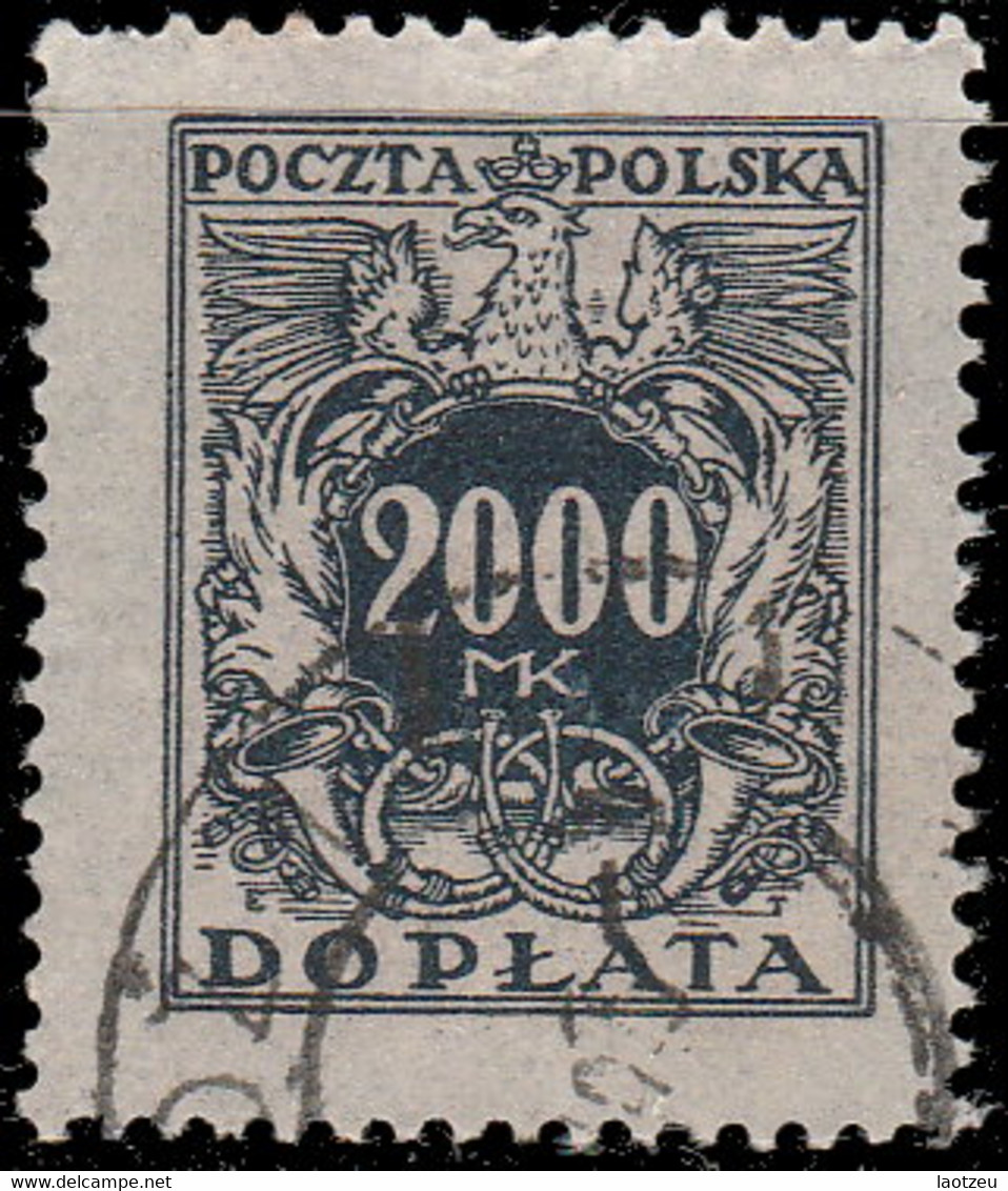 Pologne Taxe 1923. ~ T 50 - 2.000 M. Taxe - Taxe
