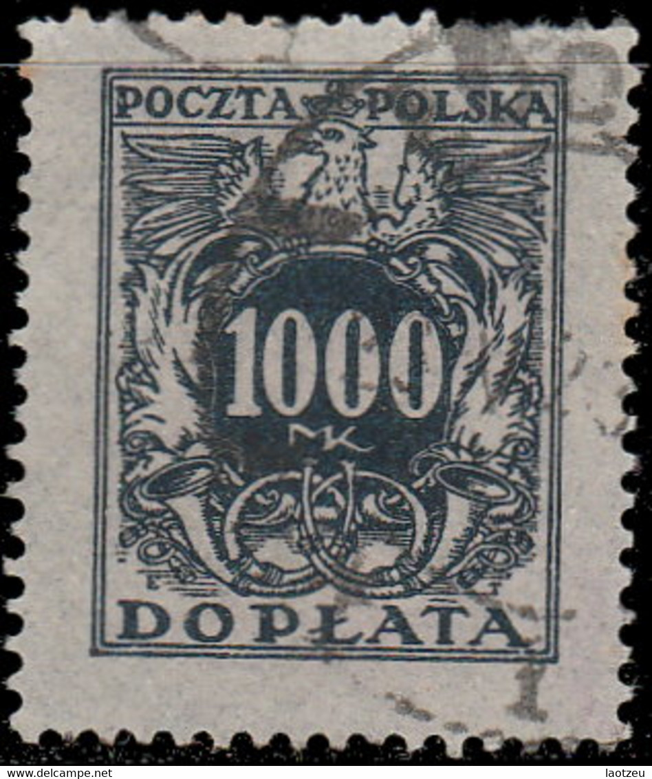 Pologne Taxe 1923. ~ T 49 - 1.000 M. Taxe - Taxe