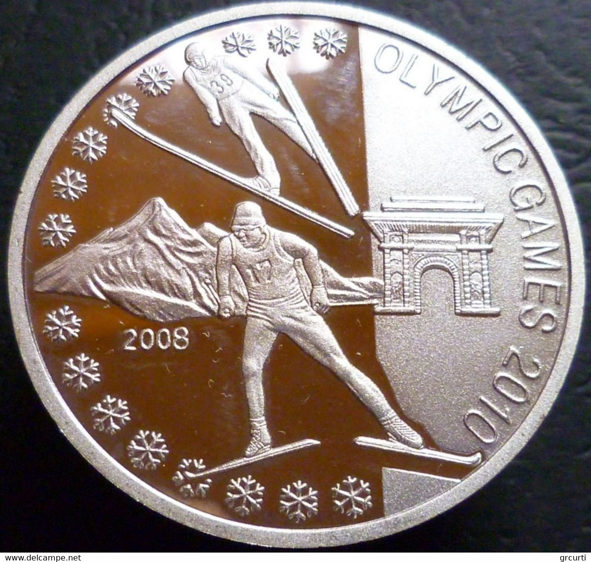 Corea Del Nord - 1000 Won 2008 - Giochi Olimpici Invernali 2010 - KM# 1187 - Korea, North