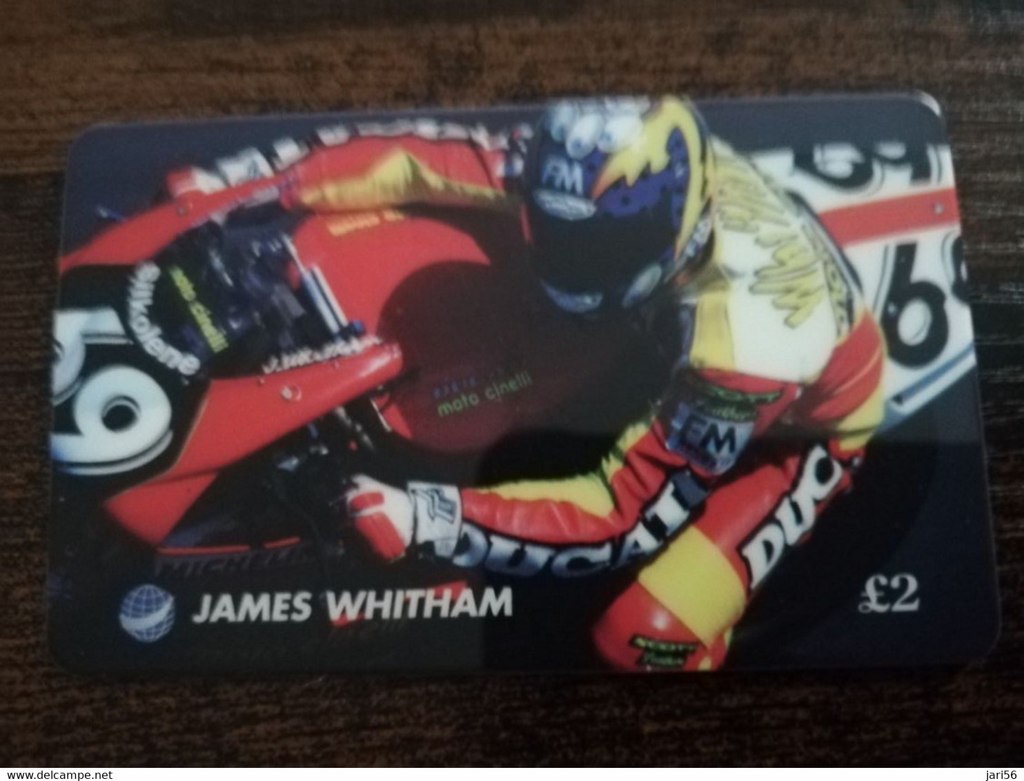 GREAT BRITAIN   2 POUND , JAMES WHITHAM RACING MOTOR /SPORT CARS  PREPAID      **6110** - Verzamelingen