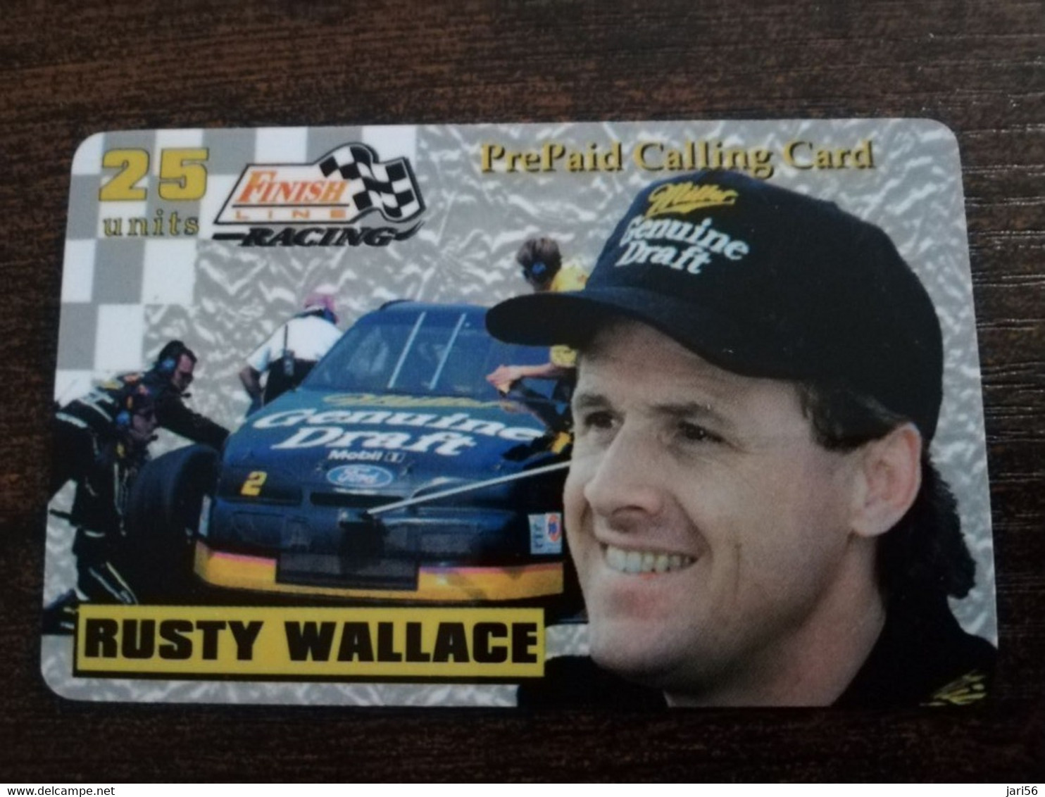 GREAT BRITAIN   25 UNITS   RUSTY WALLACE    PROMO CARD  MOTOR  /SPORT  PREPAID      **6114** - Collections