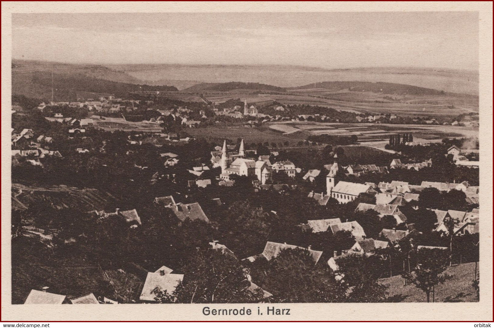 Gernrode (Harz) * Gesamtansicht * Deutschland * AK1370 - Harzgerode