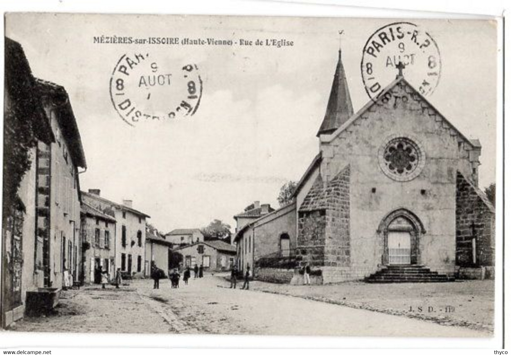 MEZIERES-SUR-ISSOIRE-  LA RUE DE L'EGLISE - Meziere Sur Issoire