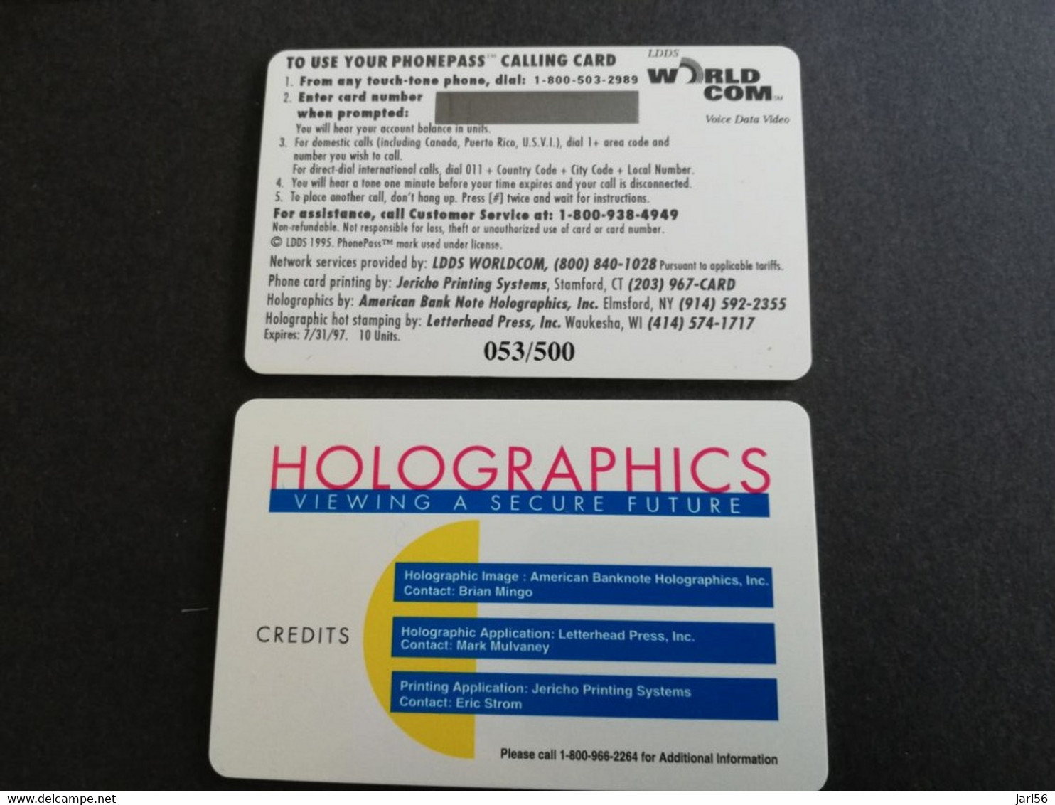 UNITED STATES  US TELECARD/ GALA DINER FOR LARRY BRILLIANT - GOLD  CARD/ HOLOGRA   LIMITED EDITION   MINT CARD ** 6117** - Collections