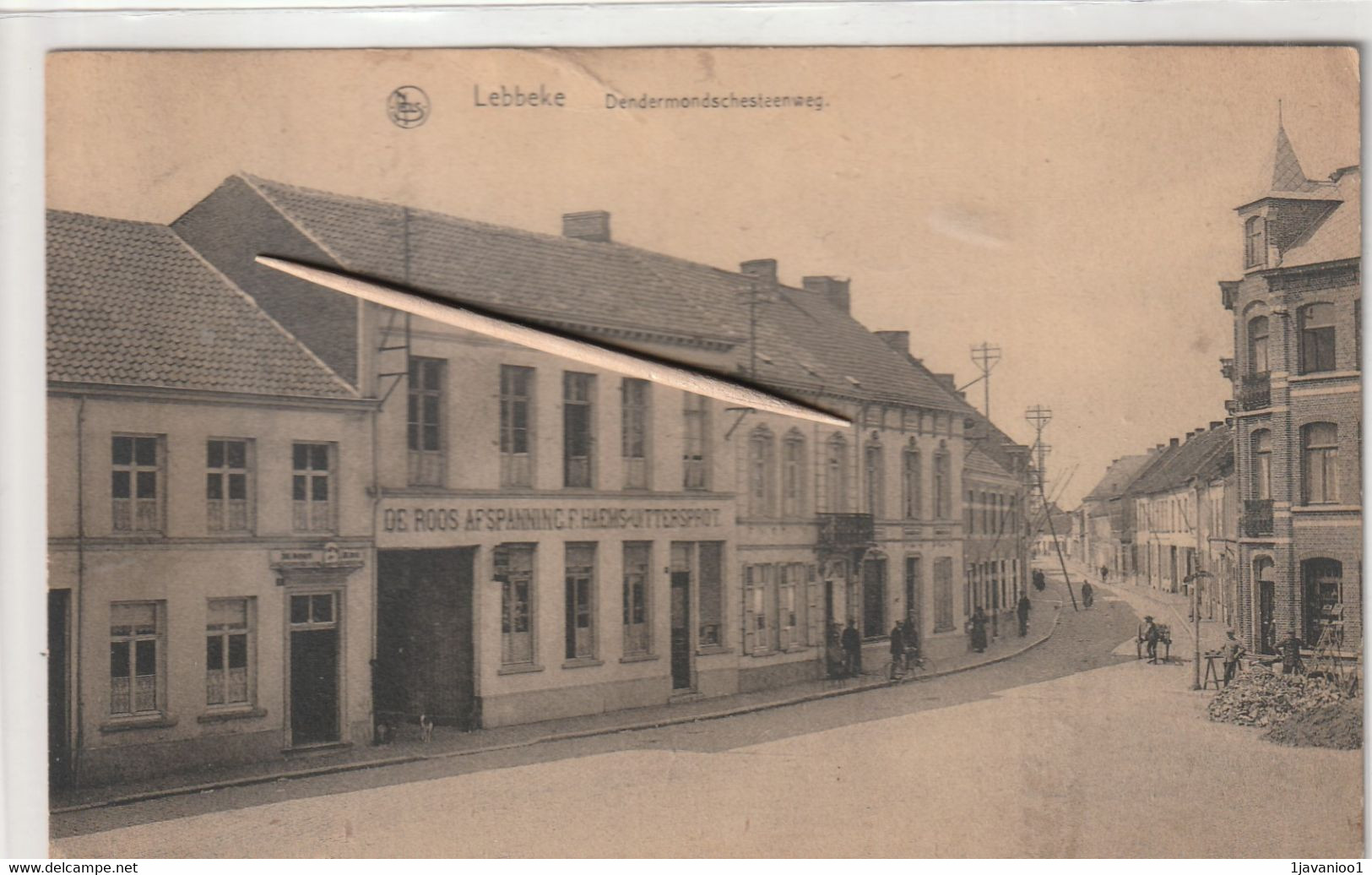 Lebbeke, Dendermondsche Steenweg , 2 Scans - Lebbeke