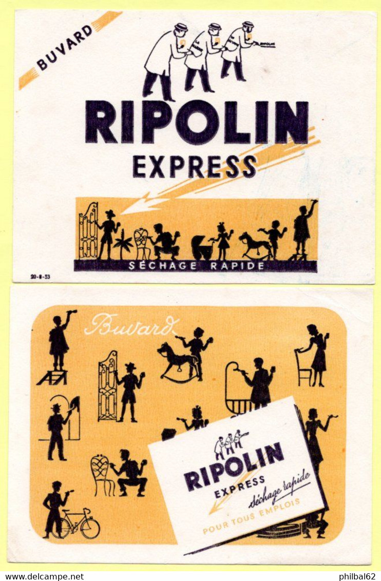 Lot De 4 Buvards Différents Ripolin. - Collections, Lots & Series