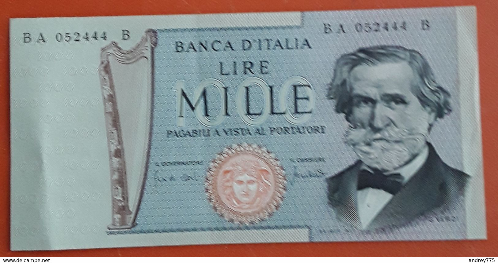 Mille Lire Verdi - 25/03/69 - 1.000 Lire