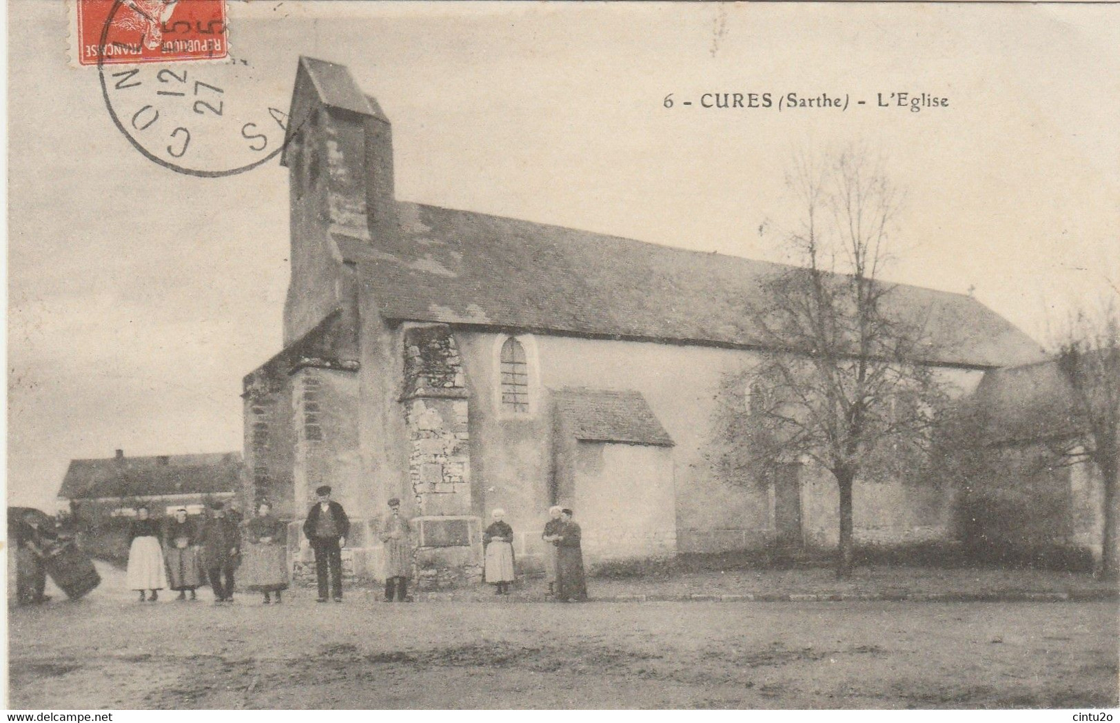 Sarthe.  Cures.  L' Eglise. - Andere & Zonder Classificatie