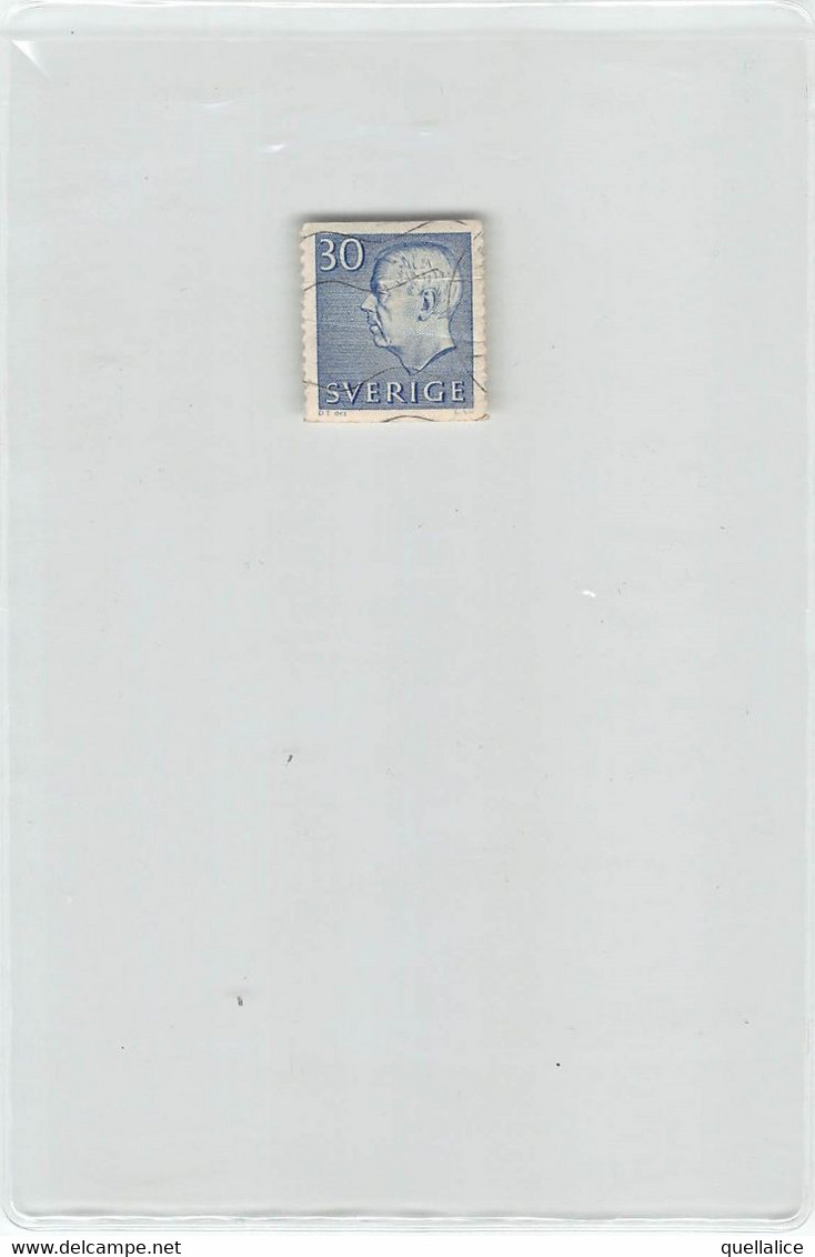 02976 "SVERIGE, SUECIA, SUÈDE, SWEDEN . 30 CORONE - 1951 RE GUSTAVO VI ADOLFO - Mark Christopher Sylwan"  FRANCOBOLLO - Used Stamps