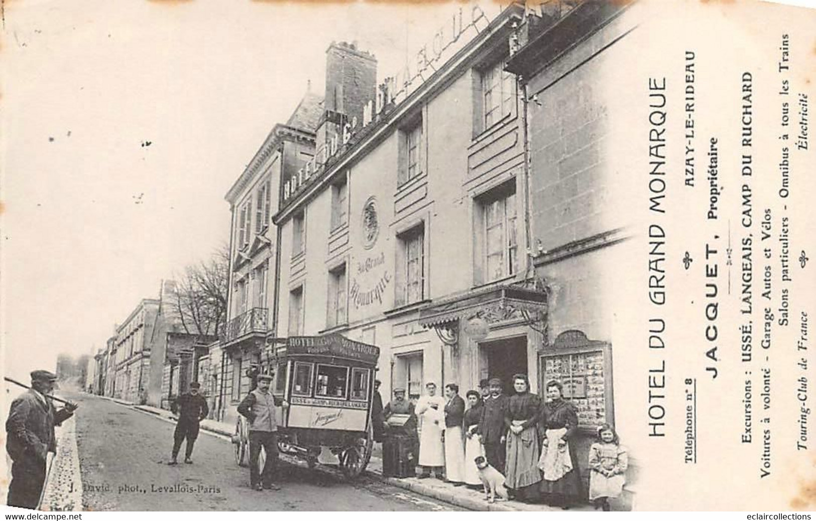 Azay-le-Rideau      37          Hôtel Du Grand Monarque       (voir Scan) - Azay-le-Rideau