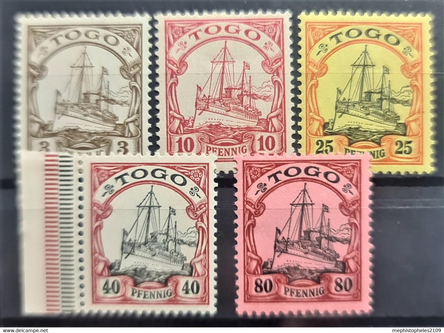 TOGO 1900 - MLH - Mi 7, 9, 11, 13, 15 - Togo