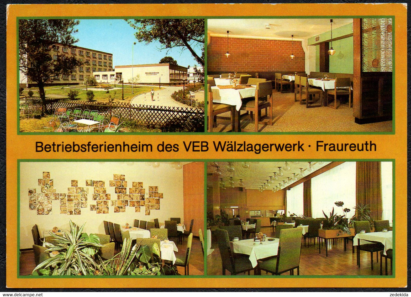 F3437 - Zempin Betriebsferienheim VEB Wälzlagerwerk Fraureuth - VEB Bild Und Heimat Reichenbach - Wolgast