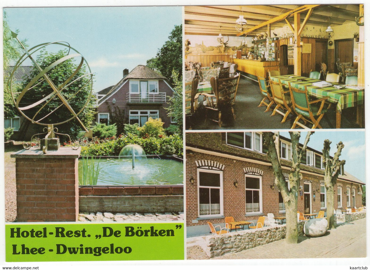 Dwingeloo - Hotel-Restaurant 'De Börken', Lhee 76 - (Holland) - Zonnewijzer / Cadran Solaire - Dwingeloo