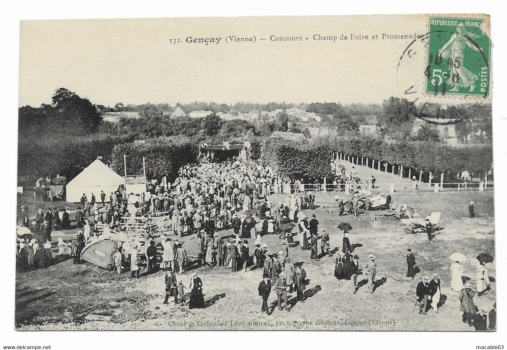 86 Vienne ;  Gencay  Concours-champ De Foire Et Promenades Réf 8510 - Gencay