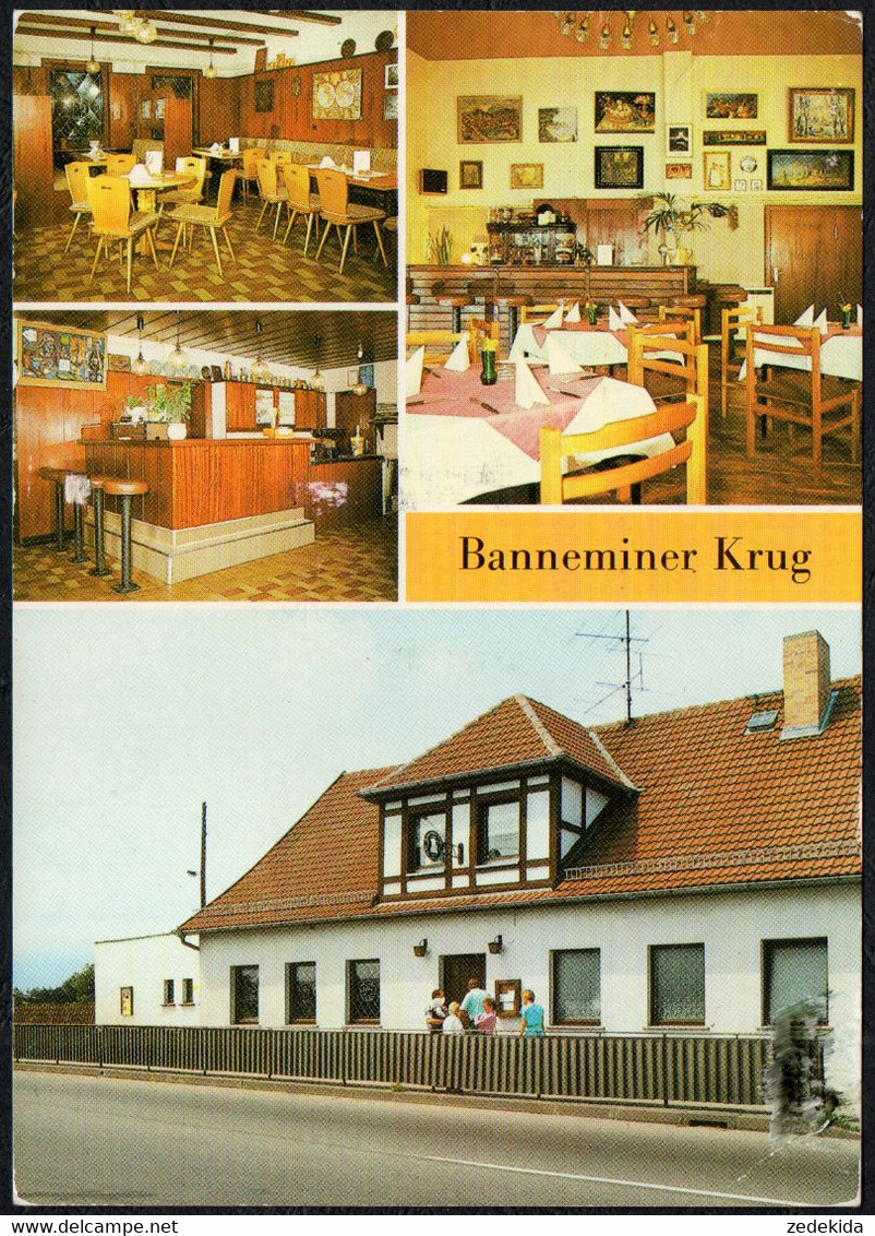 F3449 - Mölschow OT Bannemin Gaststätte Banneminer Krug Innenansicht - Bild Und Heimat Reichenbach - Wolgast
