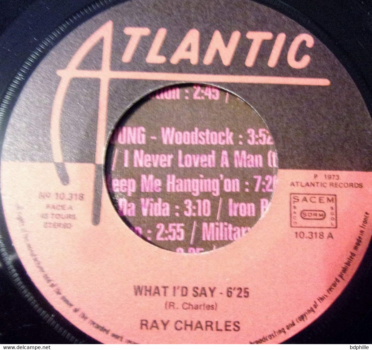 Ray Charles: What I'd Say 7 Atlantic (Chouchou) - Soul - R&B