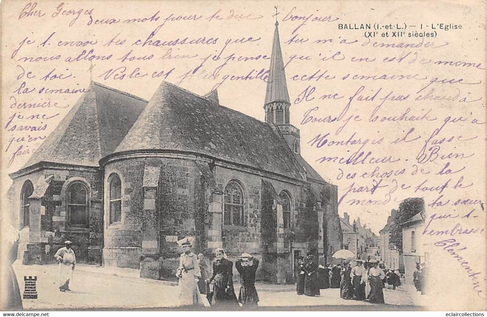 Ballan-Miré         37          Place Et église           (voir Scan) - Ballan-Miré